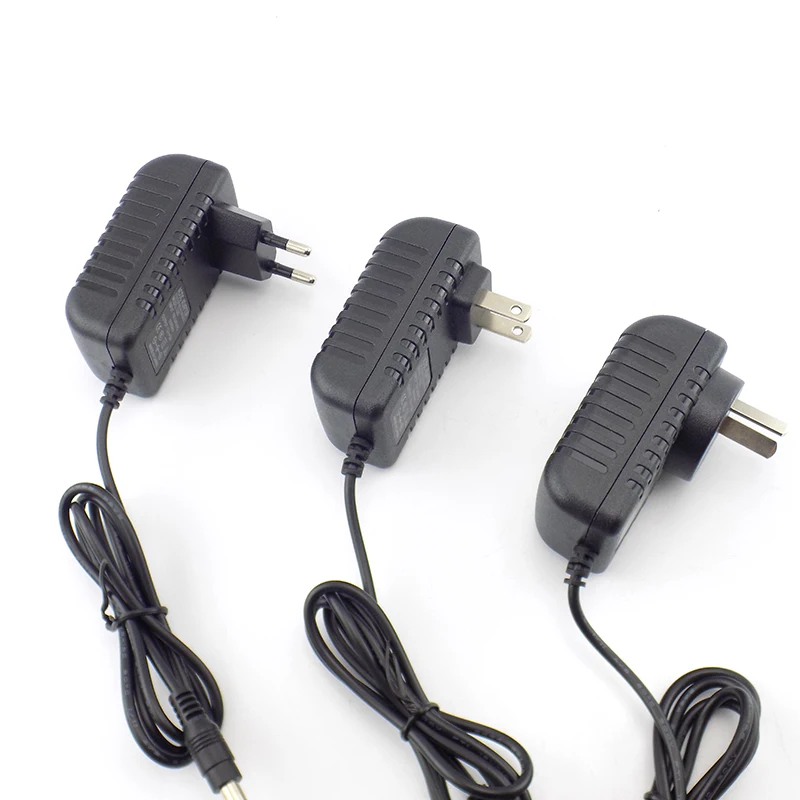 12V 2A 2000mA US EU Plug 5,5 мм x 2,1 мм 100-240V преобразователь переменного тока в постоянный, Мощность адаптер питания Зарядное устройство зарядный адаптер для Светодиодные ленты Выключатель лампы
