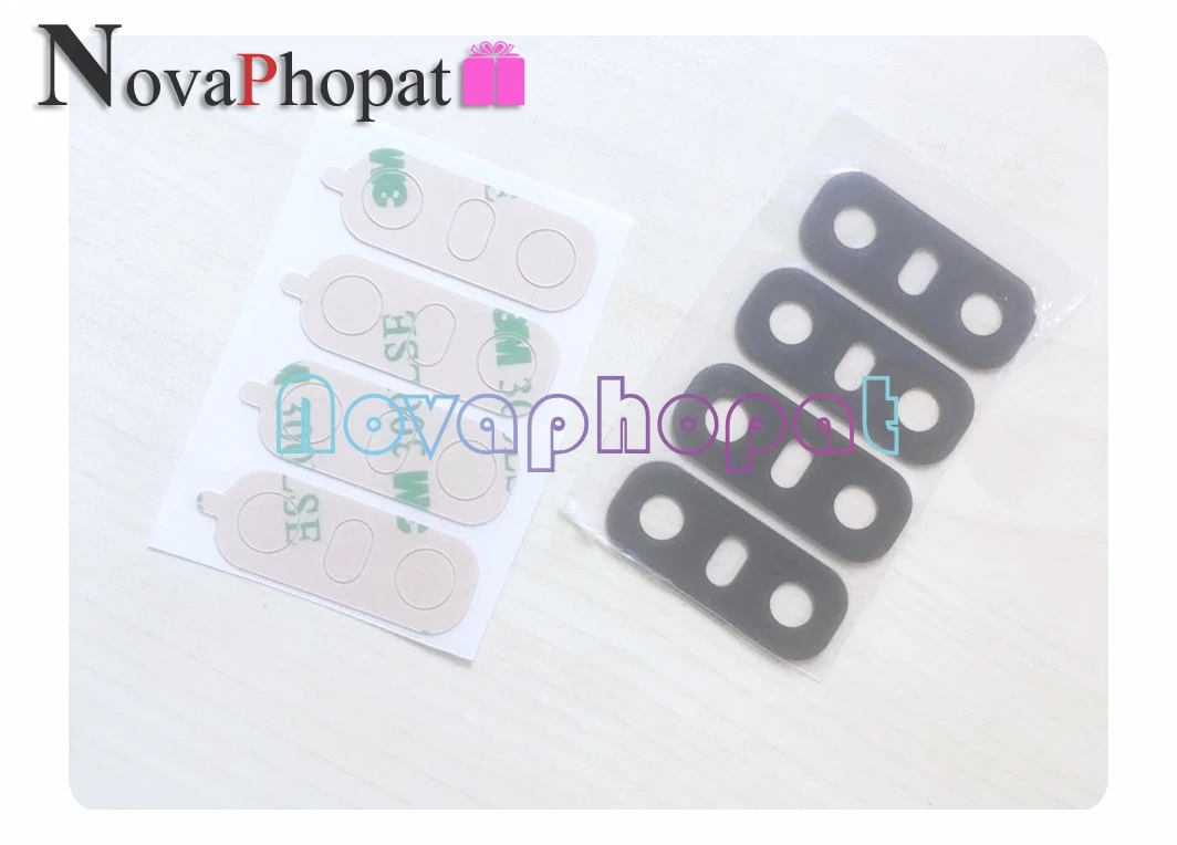 Novaphopat черная Новая задняя большая камера стеклянная крышка объектива с клейкой