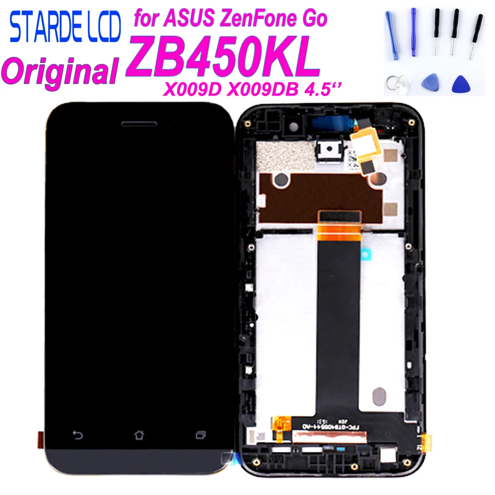ЖК-дисплей для Asus ZenFone Go ZB450KL X009DB X009D, сенсорный экран, дигитайзер, стекло в сборе с рамкой для дисплея ASUS ZB450KL