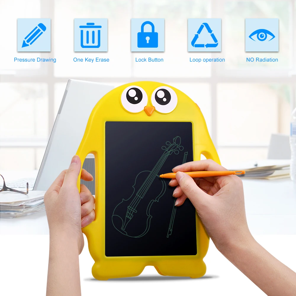 CHIPAL Portable 9'' Digital LCD Writing Tablet Drawing Tablets Electronic Handwriting Graphic Board Pads Toy for Children Kids |