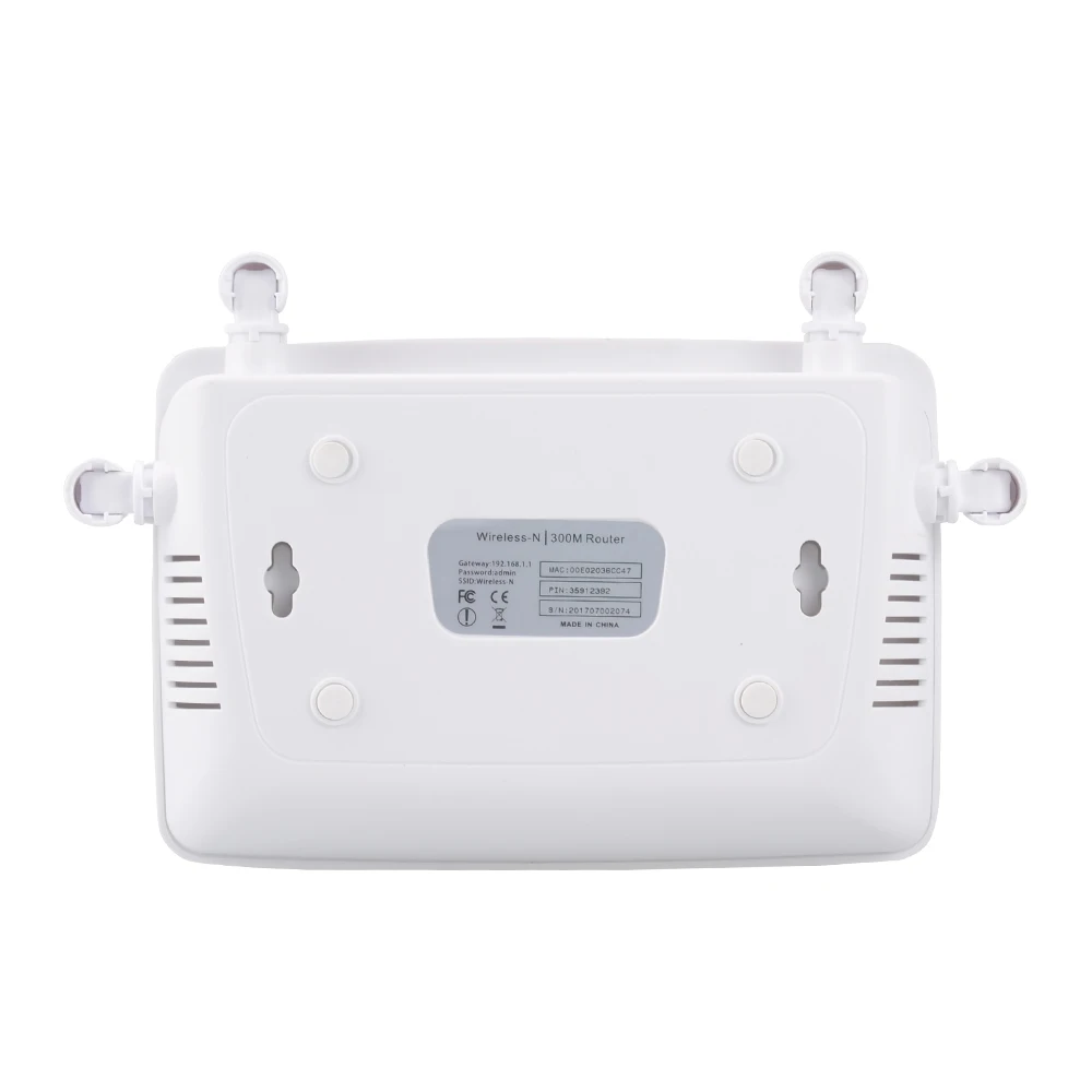 English Firmware Wireless Home Router WIFI Repeater Booster Extender Network 802.11 b/g/n 5 Port RJ45 300Mbps White 4 Antennas images - 6