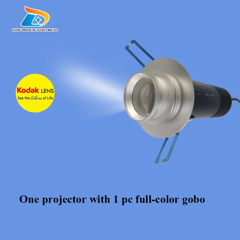 add FULL color GOBO Мини гобо бизнес Ресторан специально для отеля коридор встроенный СВЕТОДИОДНЫЙ рекламный Светильник проектор потолочный светильник для помещений - Испускаемый цвет: add FULL color GOBO