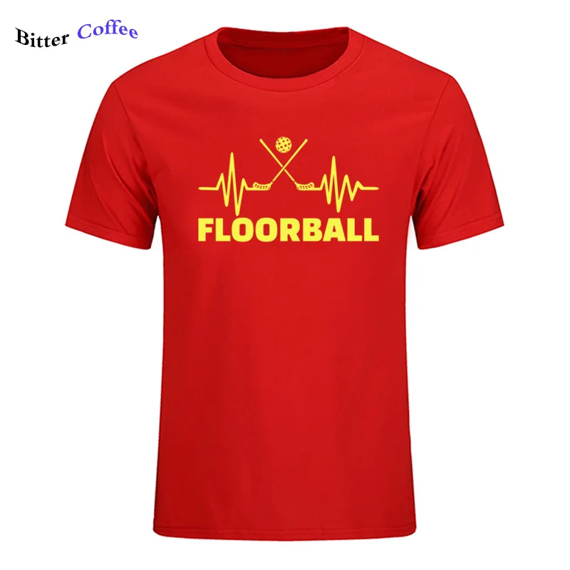 11 Мужская футболка Floorball Fan ECG для мужчин, Качественная мужская футболка с круглым вырезом и коротким рукавом, модная брендовая футболка - Цвет: 11