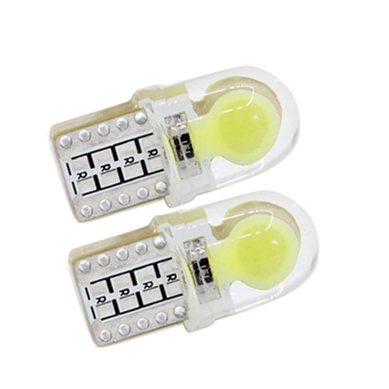SUNKIA 2 шт./лот W5W T10 без ошибок внутренний Белый светодиодный CANBUS 10-SMD 5630 с объективом проектор Алюминиевый Чехол лампы