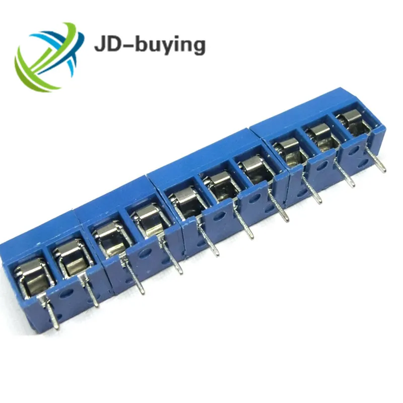 10 шт./лот KF301-2-10P KF301-5.0-2-10 KF301 винт 2-10Pin 5,0 мм прямой контактный PCB винт Клеммная колодка Разъем