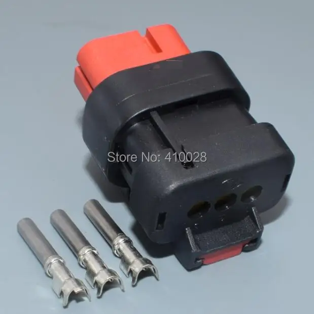 

shhworldsea 1/2/5/30/100sets 1.6mm 3pin automotive wiring harness plug electric female connectors with terminals 776523-1