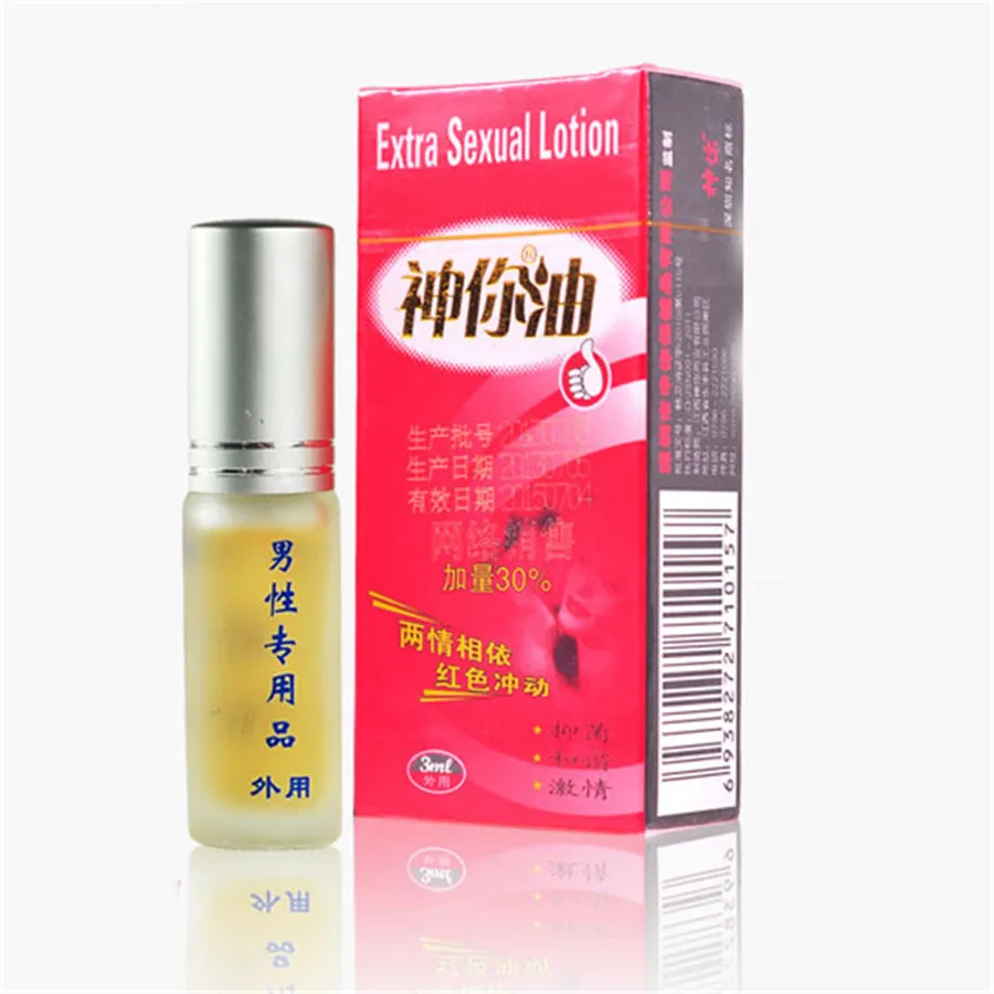 Масло 3 мл высокой потенции Сыворотки мужской спрей задержки для наружного