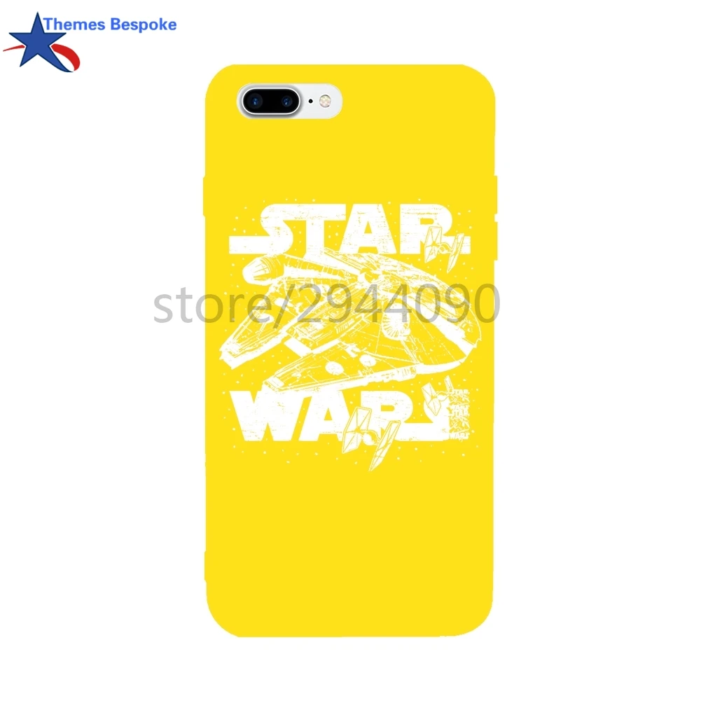 Star Wars Millennium For Iphone 6/8plus/7 Soft TPU Ultra-thin Protect Covers X/8/6s Plus Candy Color 4.7/5.5Inch |