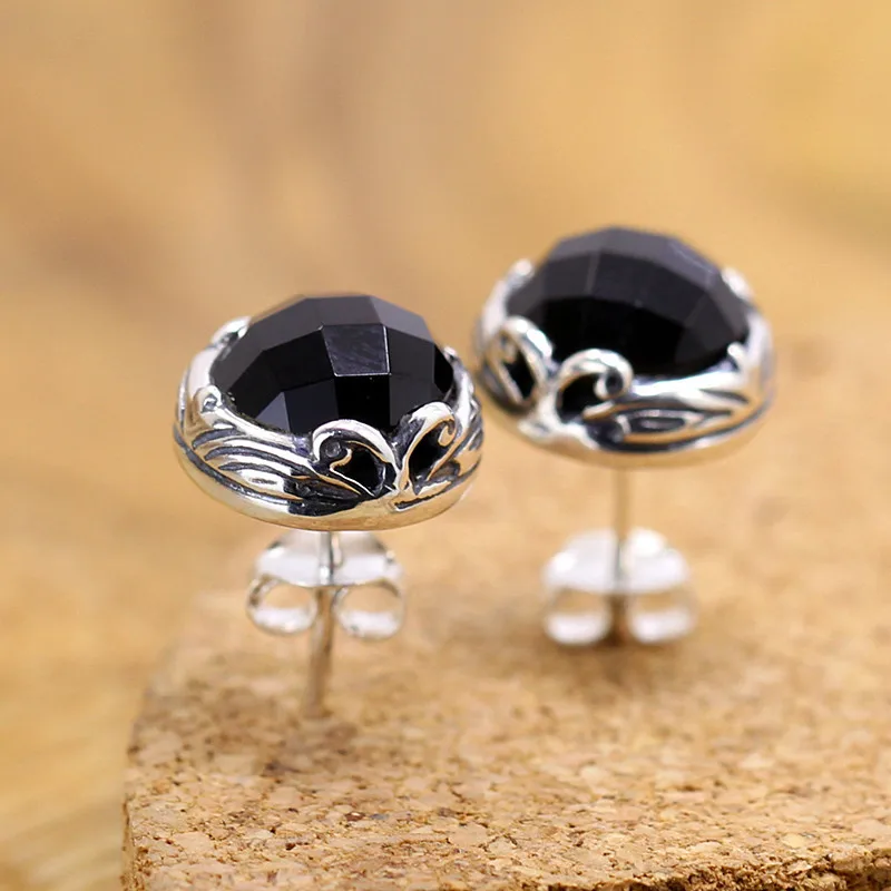 

2018 Special Offer Anniversary Brinco Silver Earrings New Classic Cut Agate S925 Earrings