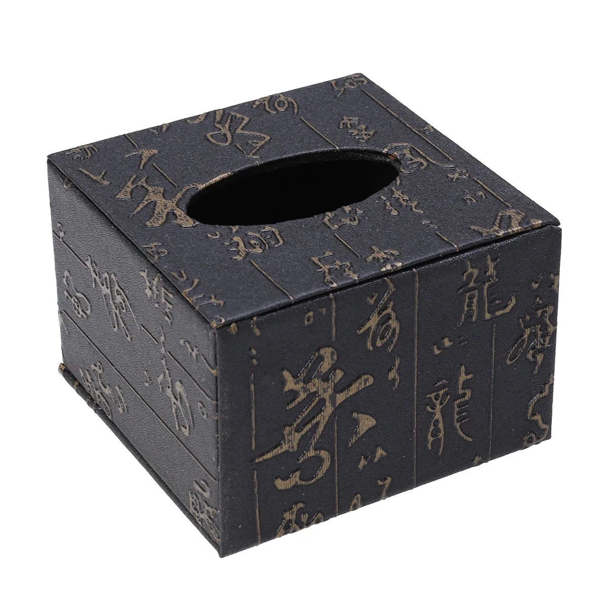 1 шт. настольная коробка для салфеток ретро квадратный деревянный кожаный