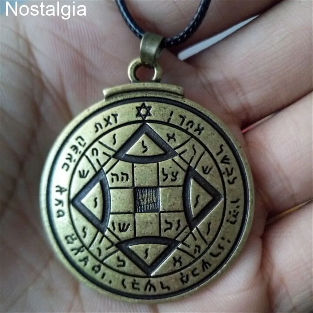 Ожерелье с кулоном Key Of Solomon ожерелье подвеской в виде сердца и пентаграммы Hermetic