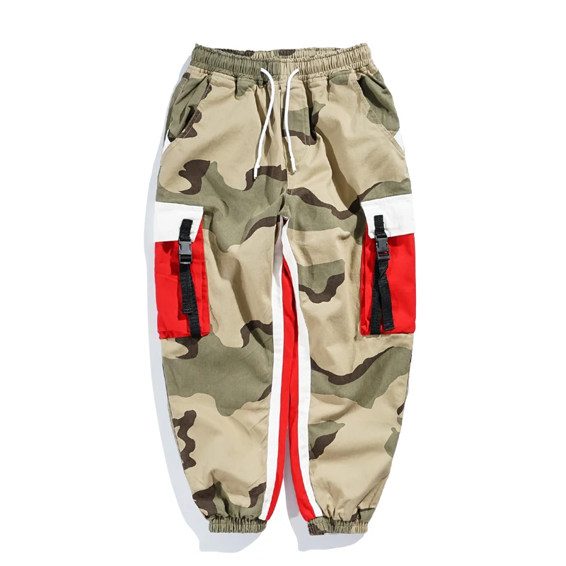AELFRIC Men Jogger Camouflage Summer Autumn Hip Hop Sweatpants Fashion Harajuku Urban Joggers Casual Pants Streetwear B034 - Цвет: camo