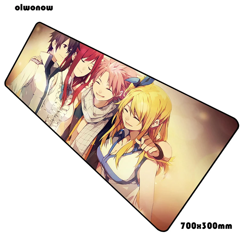 Fairy tail коврик для мыши 700x300x3 мм персональная компьютерная мышь игровой мат геймпад мальчик подарок игровой коврик для мыши офисная padmouse