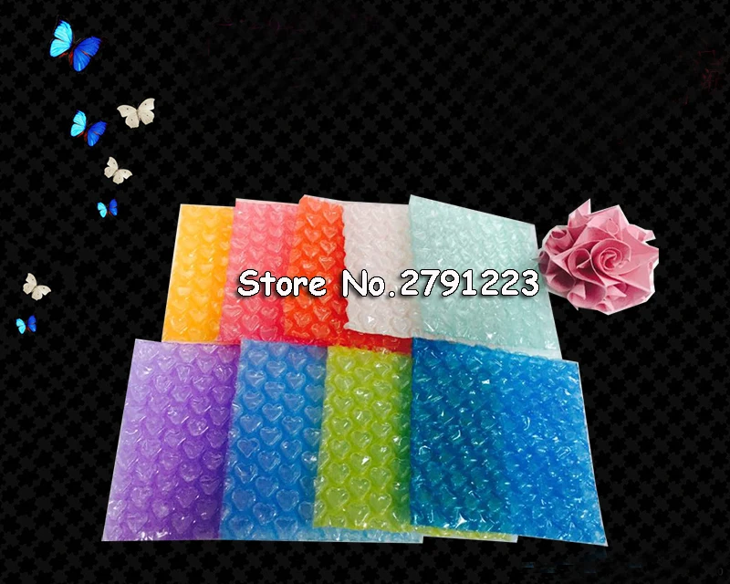 50 шт. новые пузырчатые пакеты в форме сердца надувной мешок пенопластовая пленка