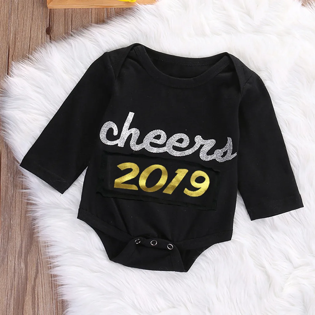 Christmas 2019 new year Infant Baby Girl Boy Romper Babygrow Sleeveless Clothes Long Sleeve Jumpsuit Playsuits 1d6 | Детская одежда и