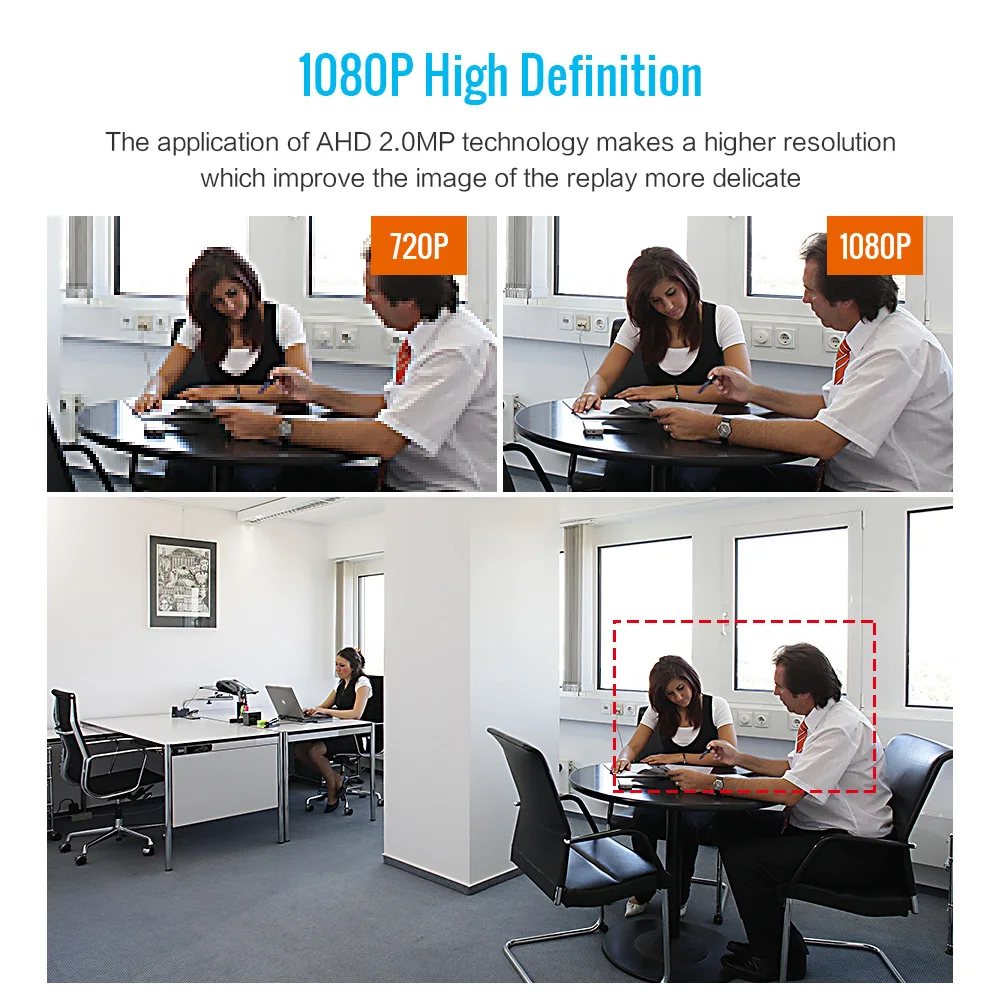 Vikconn 4CH 1080 P видео Камеры Скрытого видеонаблюдения CCTV Системы 4 шт. 2.0MP безопасности