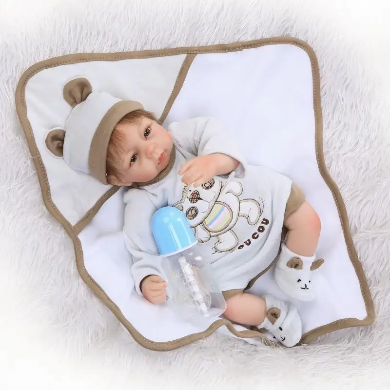 42 см Bebe Reborn Мальчики Кукла 16 дюймов Новорожденный ребенок Живой куклы