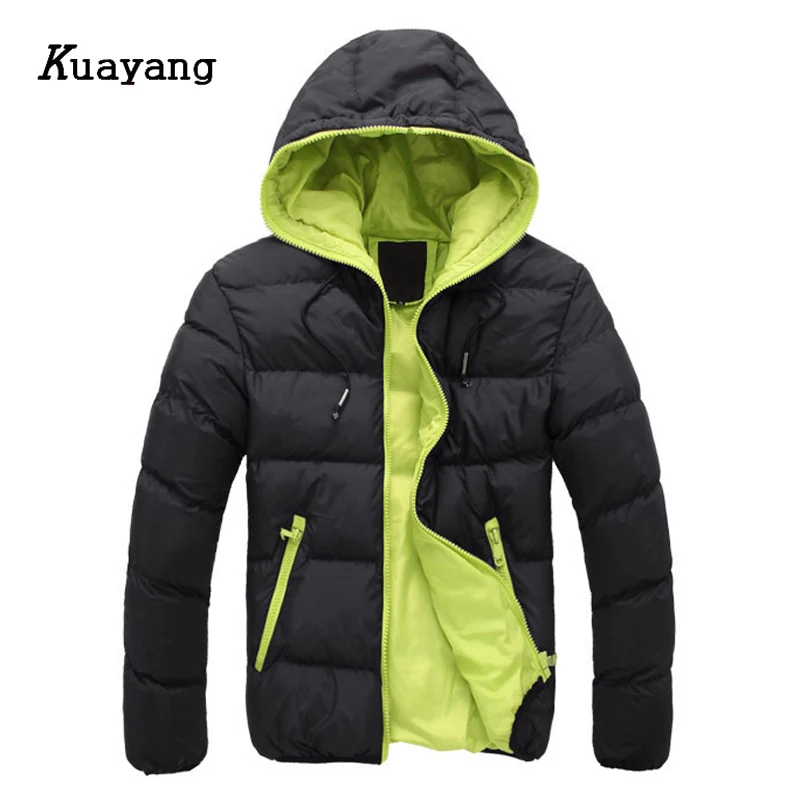 Новое поступление 2017 года зимняя мужская куртка Парки Hombre шляпа с смешанные