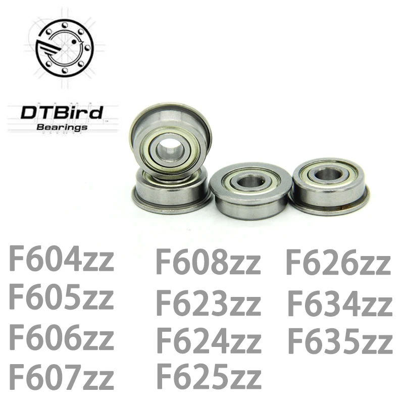 10 шт. фланцевые подшипники F623ZZ F604ZZ F605ZZ F606ZZ F607ZZ F608ZZ F624ZZ F625ZZ F626ZZ F634ZZ F635ZZ 3*10*4 мм|bearing