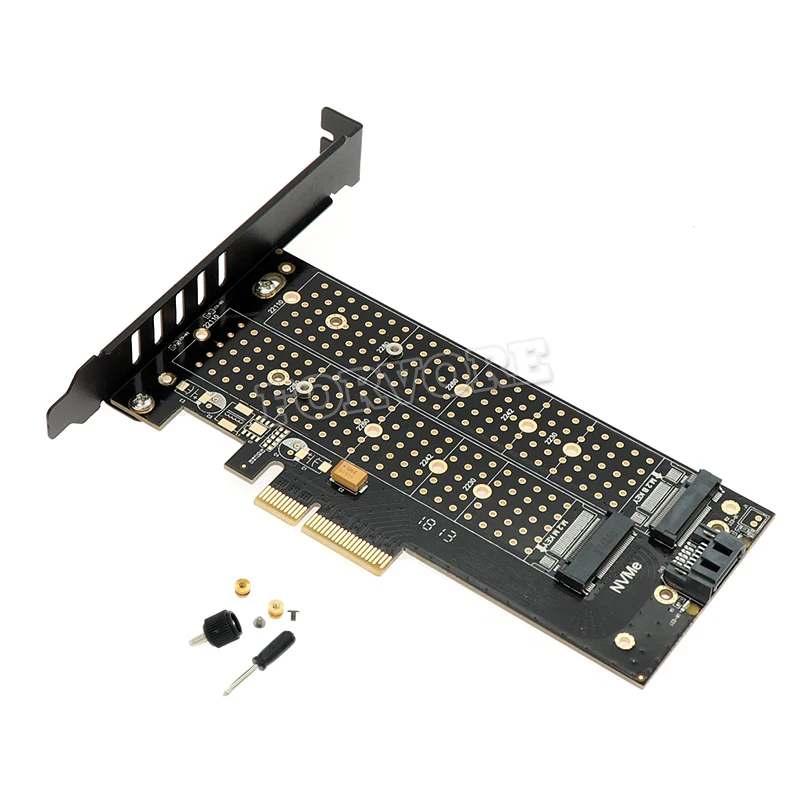 M.2 NVMe SSD NGFF для PCIE X4 адаптер карты M ключ + B двойной интерфейс | Компьютеры и офис