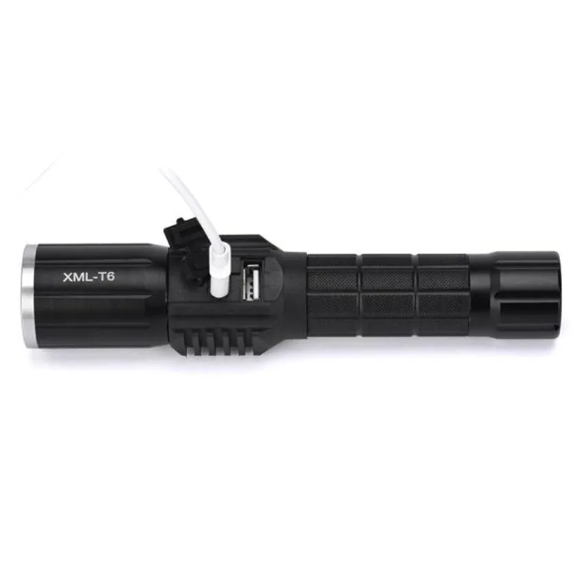 Фонарик с зарядкой от usb светодиодный 3800 люмен аккумулятором 18650|t6 torch|xm t6cree xm |
