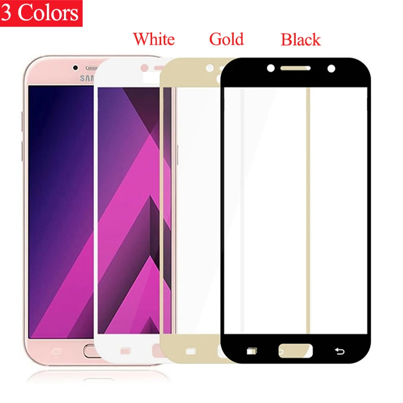 BUYFUN 9H Protective Glass For Samsung Galaxy A3 2017 Phone Case Tempered Screen Protector A 3 3A 2016 Film On | Мобильные телефоны