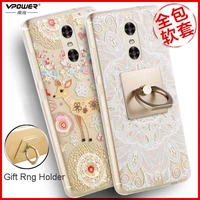 for xiaomi redmi pro case vpower 3d relief luxury soft silicone tpu case for xiaomi redmi pro phone cover with ring holder