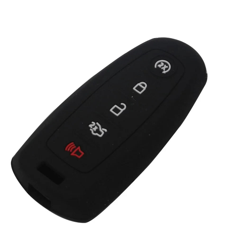 5 кнопки силиконовый чехол для ключей от машины сумка Ford Escape Explorer край Flex Focus Taurus