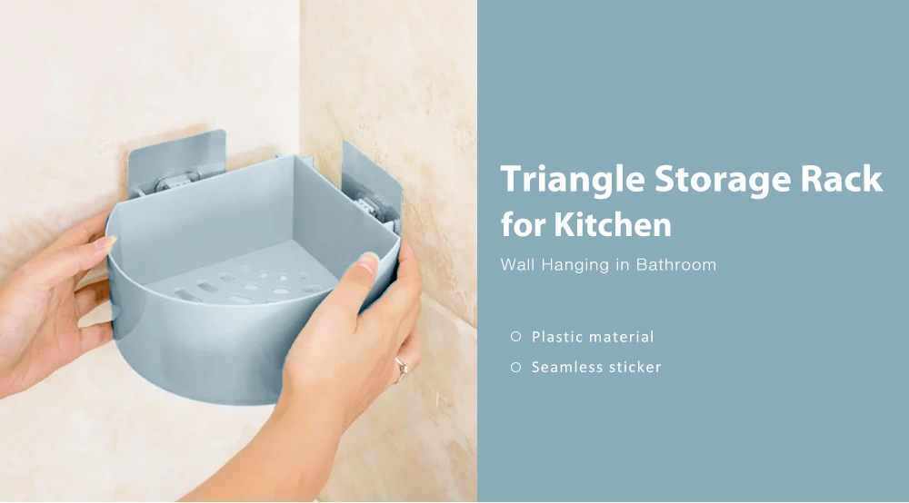 Многофункциональная Ванная треугольная стойка для хранения, кухонная полка для слива, крепкая Вакуумная присоска, держатель для хранения, настенная подвесная стойка