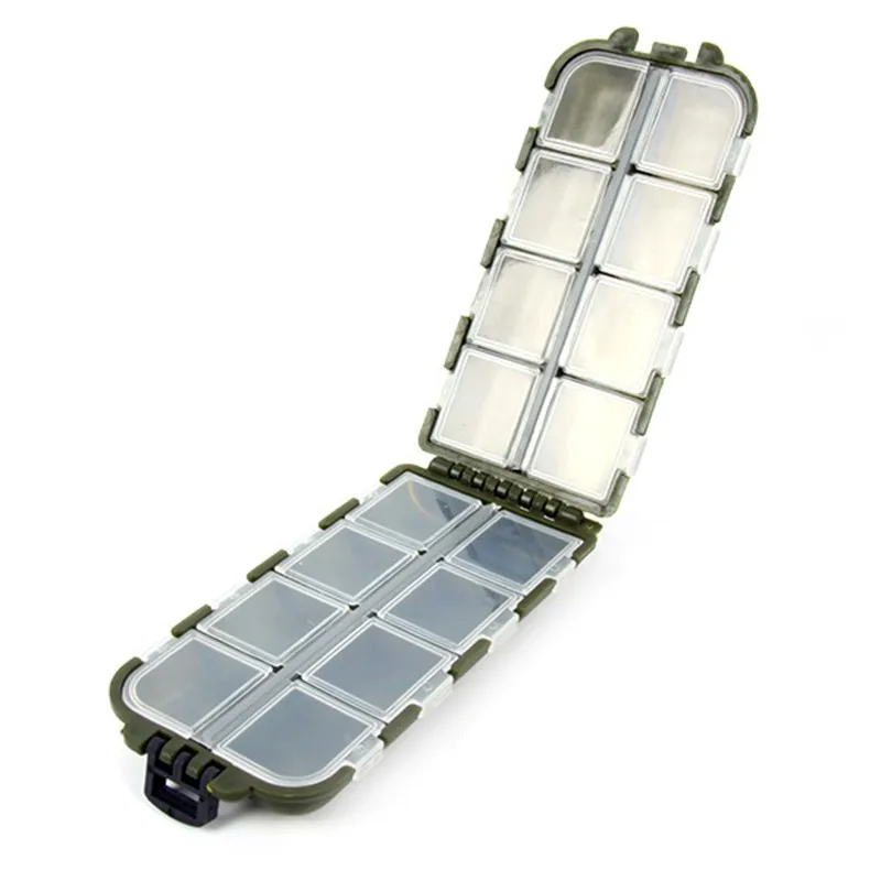

Fishing Accessories Box Case Fish Lure Bait Fishsooks Tackle Storage Box 16 Grids Fishing Gear Box 13.4*6.4*3cm