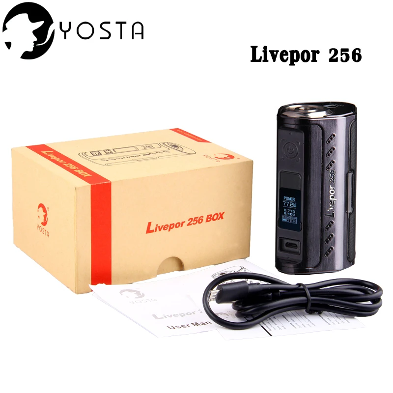 Оригинальная электронная сигарета yosta livepor 256 мод Вт vape обслуживаемый атомайзер