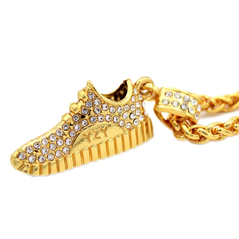 Мужская спортивная обувь ожерелье с подвеской из нержавеющей стали