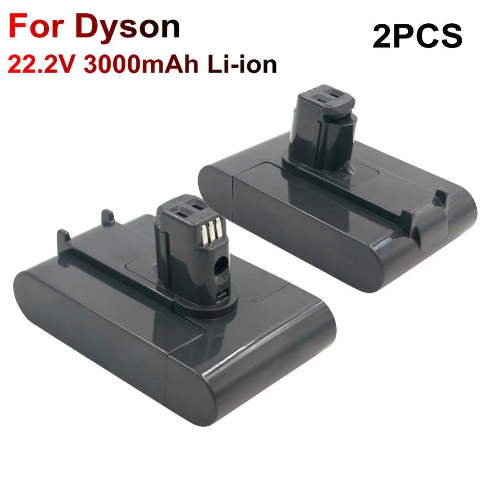 

2PCS Rechargeable Replacement Batteries 22.2V 3000mAh Lithium Vacuum Cleaner Battery for Dyson Type A DC31 DC34 DC35 Animal DC45