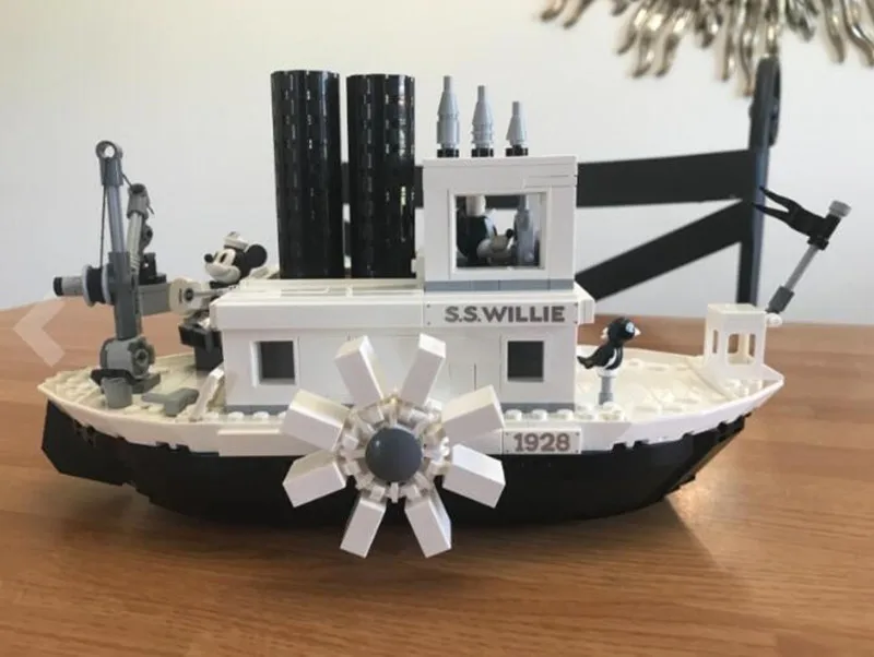 2019 новые идеи Steamboat Willie Movie совместимы Legoed 21317 блоки кирпичи игрушки для детей