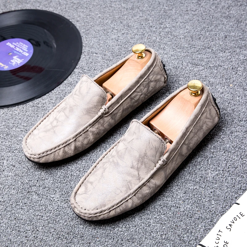 

Mocasines Hombre/Летняя мужская обувь в горошек; Повседневная мужская обувь на плоской подошве; Мужские лоферы; Дышащая обувь для вождения автомоби...