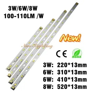 5730SMD Epistar Chip LED Bar светильник, 3 Вт 6 Вт 8 Вт Светодиодная лента 100-110LMW Супер яркость с кабельным разъемом