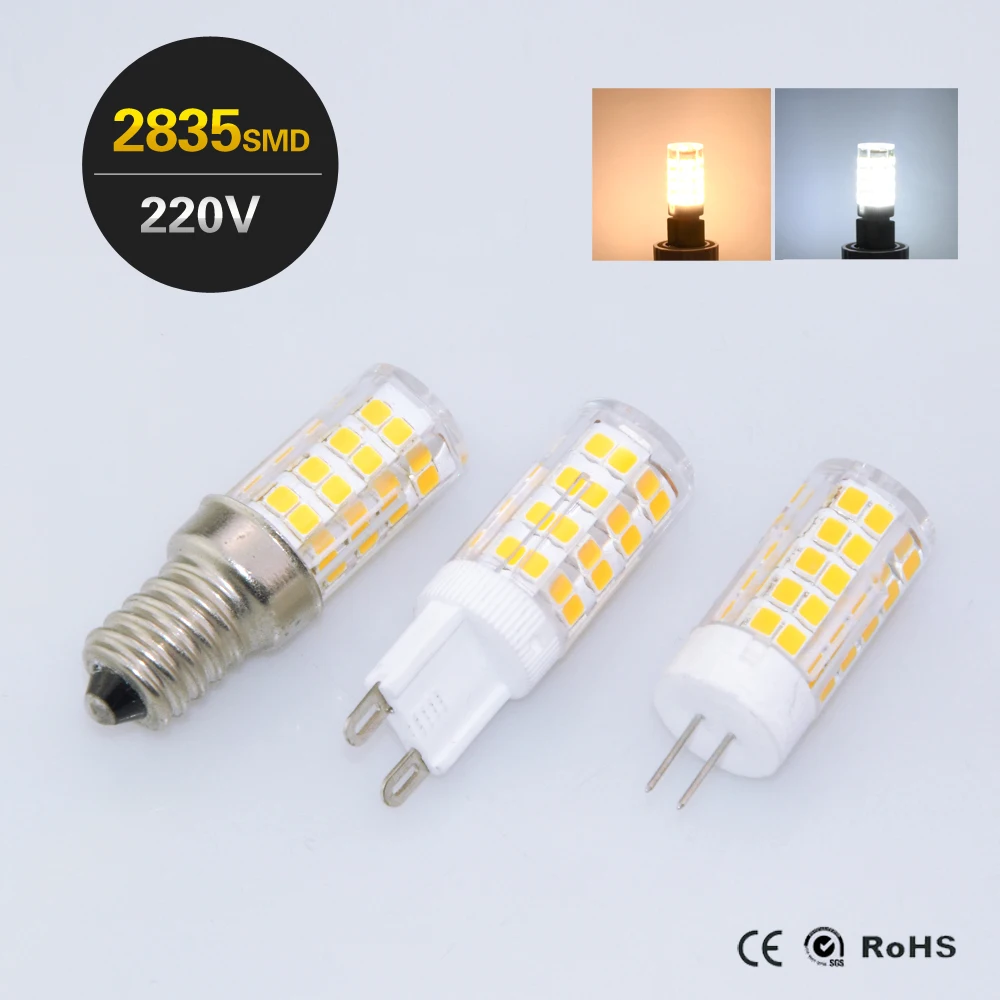 Новинка светодиодная лампочка G9 G4 E14 SMD2835 освещение детской лампы от 30 Вт до 50 для