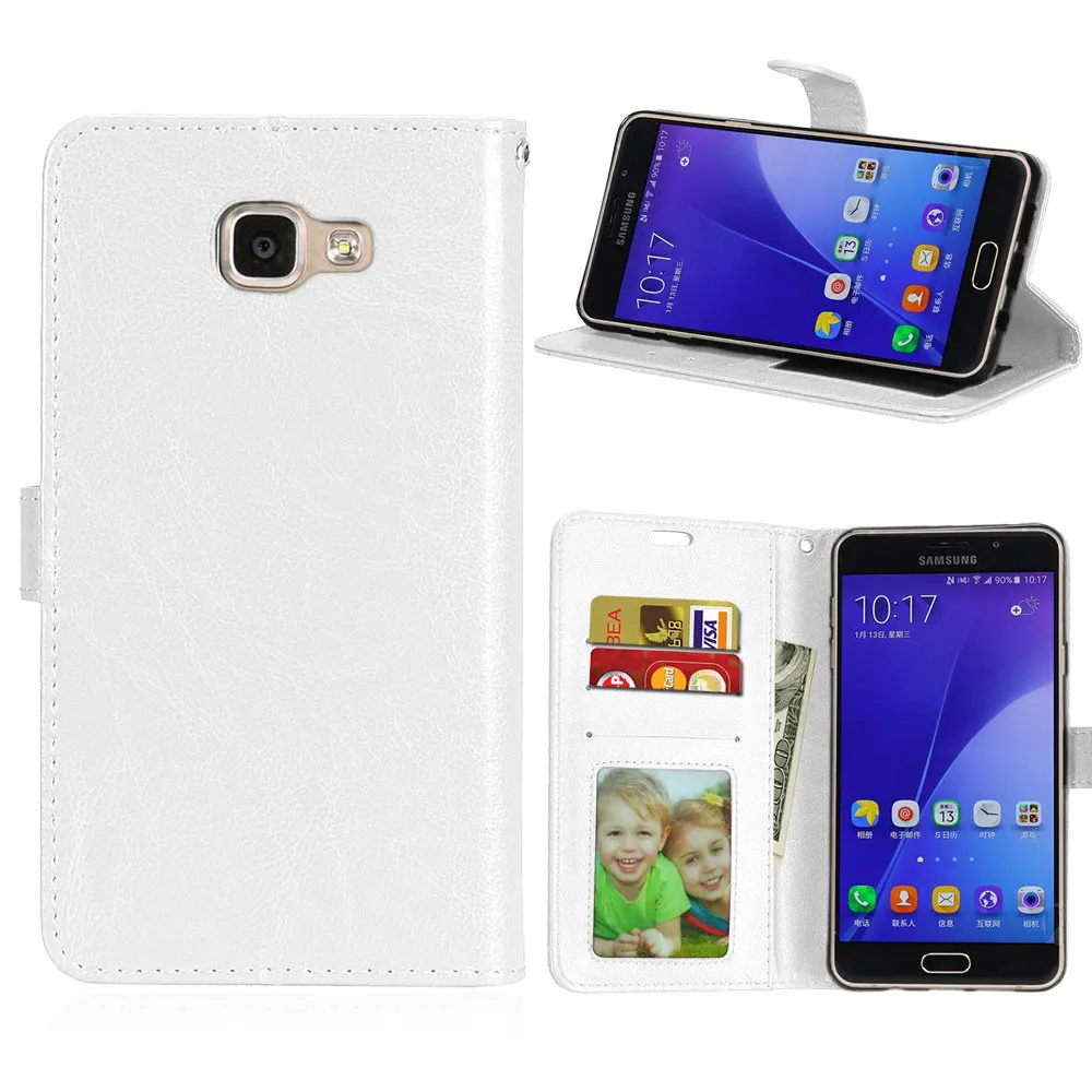 50 шт./лот Бесплатная доставка Crazy horse 3 карты PU кожаный защитный чехол для Samsung Galaxy A3