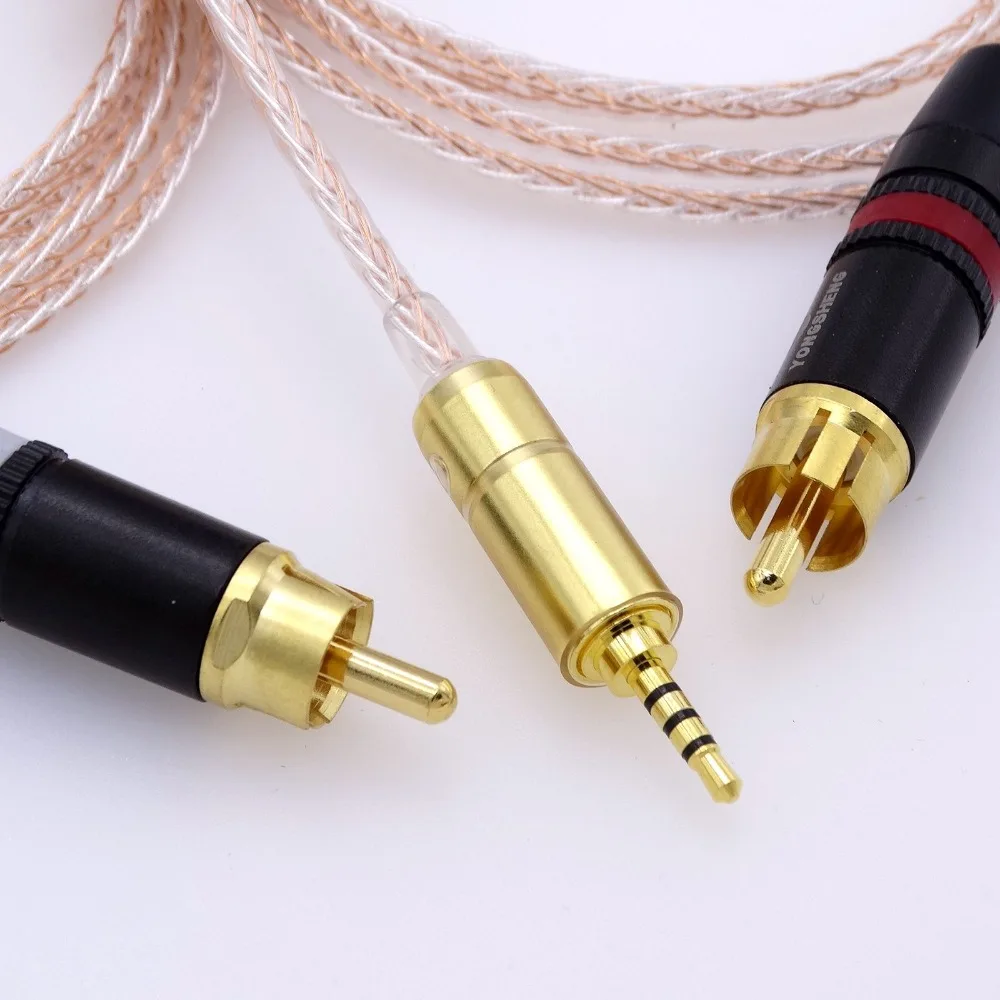 Кабель адаптер TRRS на 2 RCA 1 5 м мм для atell & Kern AK120II AK240 AK380 AK320 FIIO DP X1 iBasso DX200|adapter audio