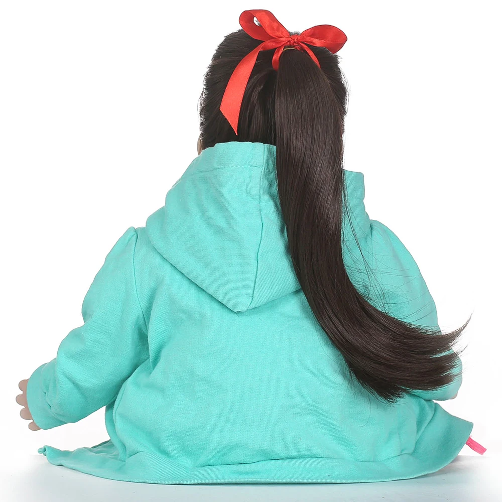 NPKCOLLECTION 23 дюйма 58 см силиконовая кукла для новорожденных девочек игрушки
