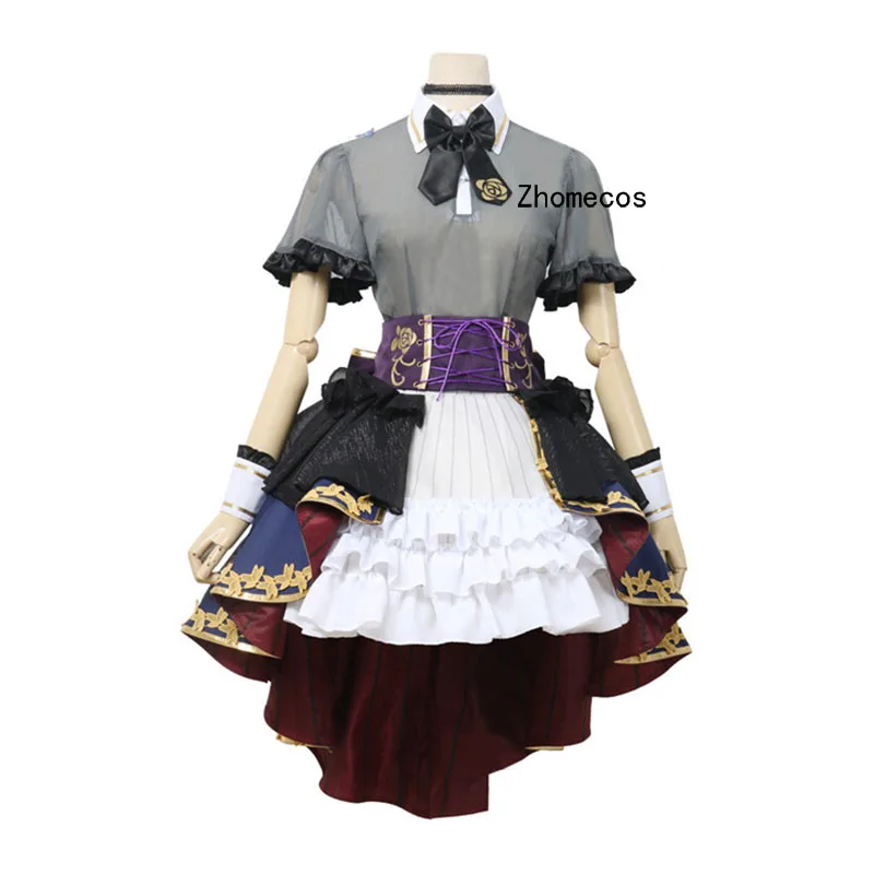 Zhomecos Amine BanG Dream Udagawa Ako костюм для косплея 7 Live Roselia костюмы косплей Lalita платье