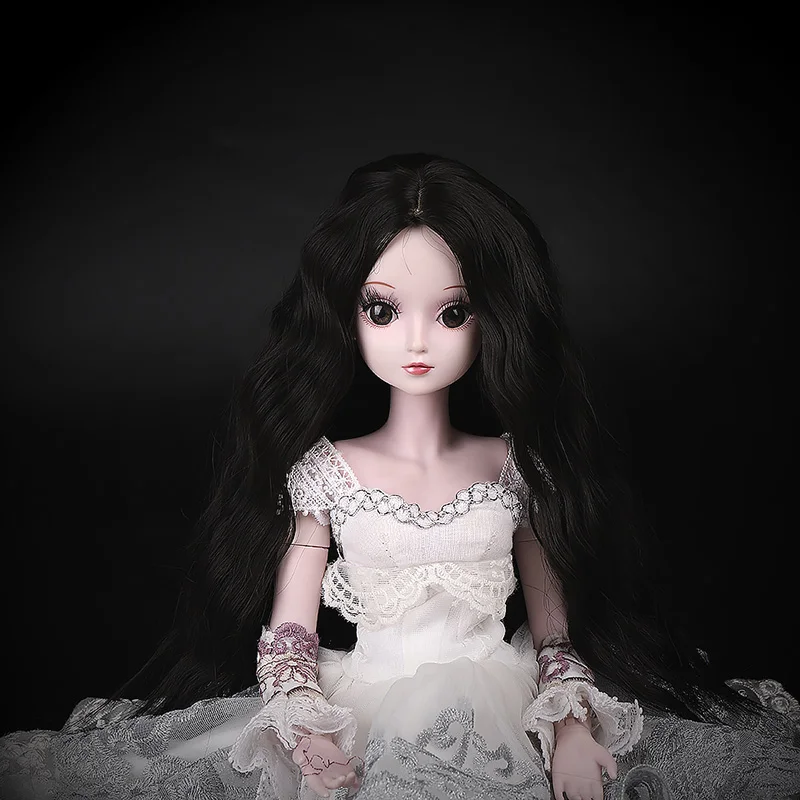 3 Cataleya 1/3 1/4 BJD волосы высокая температура длинные серые прямые и Курчавый BJD парик SD для BJD куклы - Цвет: 3