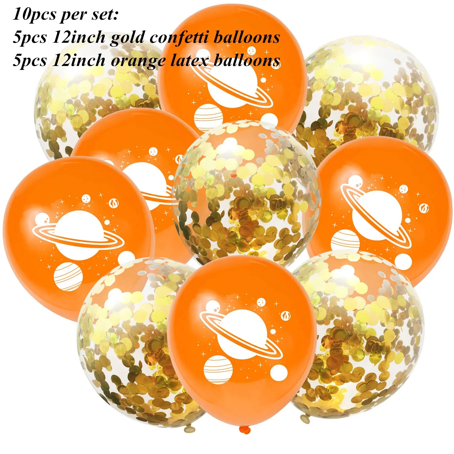 10pcs set 2 Ракета, космонавт, фольгированные шары для маленьких мальчиков, конфетти, латексные шары, игрушки для празднования дня рождения, украшения для детей, космические шары - Цвет: 10pcs set 2