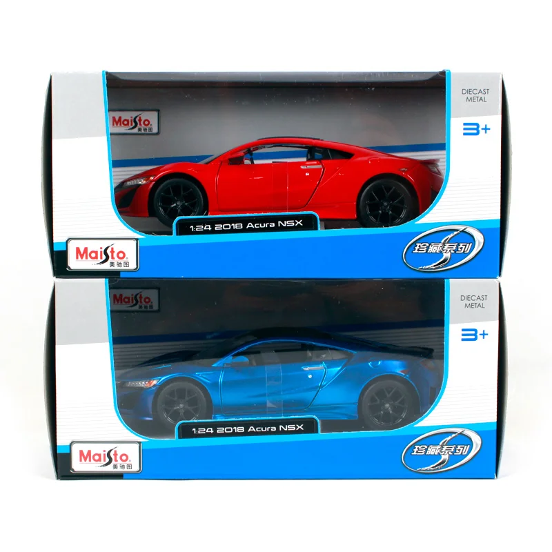 Maisto 1:24 2018 Acura NSX литая модель автомобиля игрушка Новый в коробке Бесплатная