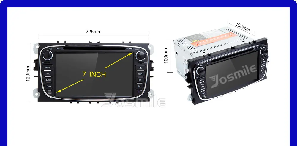 2 din автомобильный DVD для Ford Focus 2 Mondeo 4 C-Max S-Max Galaxy Kuga транзит подключение Мультимедиа Радио gps Навигация Аудио головное устройство