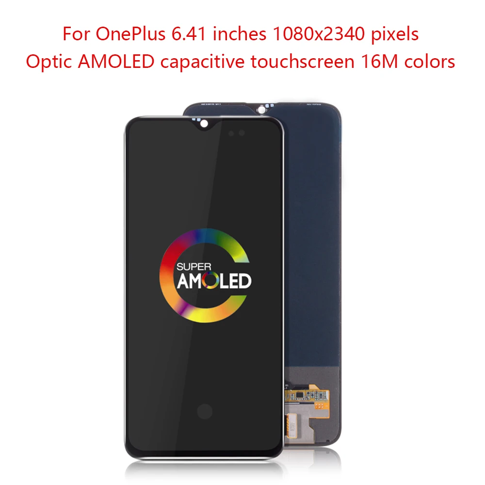Sinbeda 100% AMOLED ЖК дисплей для OnePlus 6T сенсорный экран дигитайзер сборка Oneplus 6t One Plus