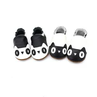 Cartoon Cat Baby Shoes Genuine Leather Newborn Soft Shoes First Walkers Soft Suede Sole Baby Moccasins