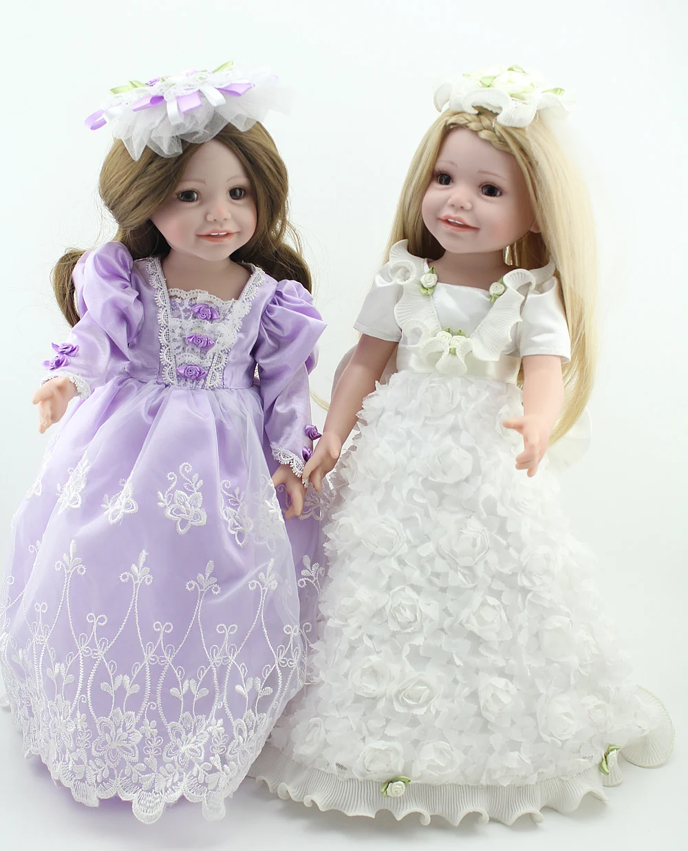 NPKDOLL американская кукла 18 дюймов 45 см Reborn Baby Girls Kids Playmate полностью виниловая