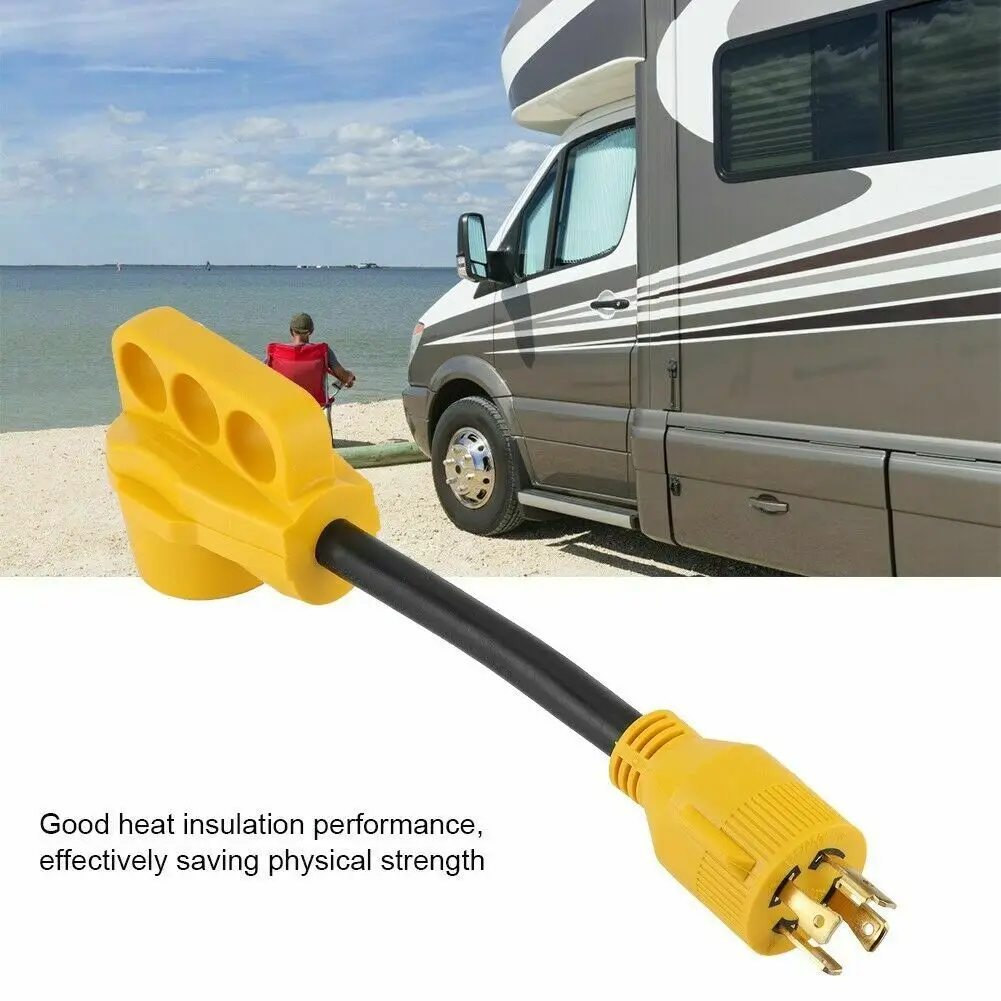 Адаптер для генератора со шнурком и закручивающимся замком 30 А до 50 125 в Новый