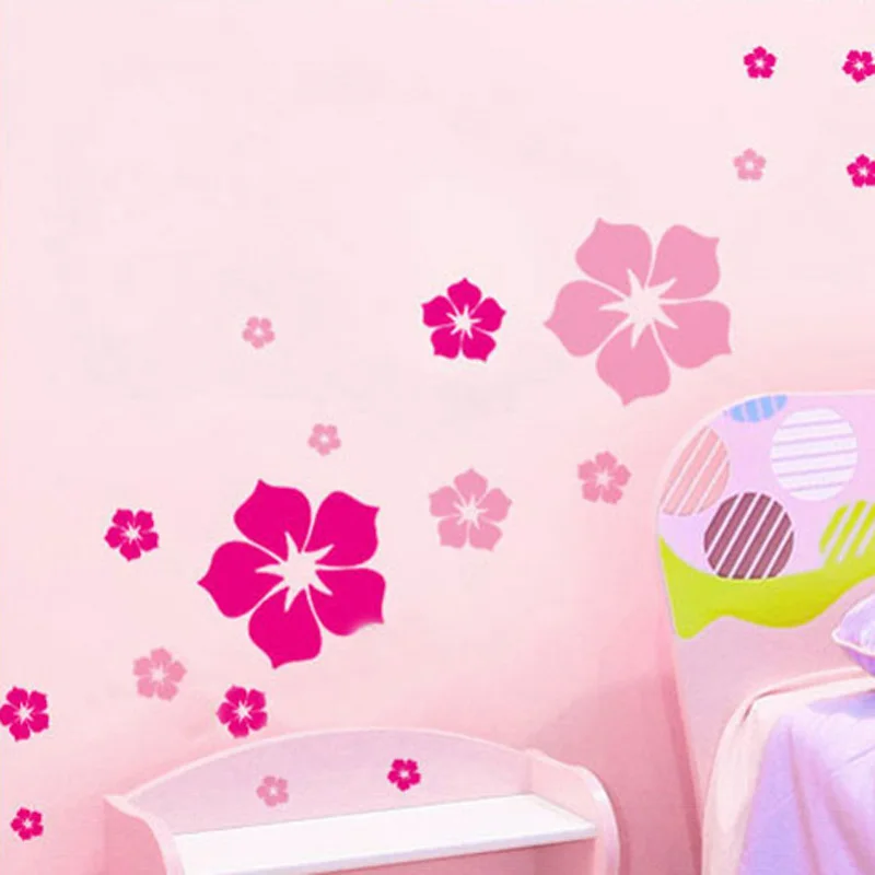 Креативная разноцветная Наклейка на стену с цветами фон для дивана телевизора